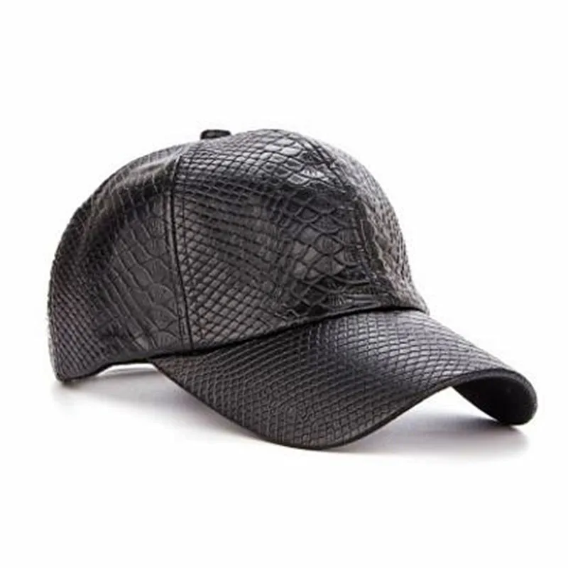 Mens Hats Classic Crocodile Pattern Baseball Caps Spring Visor Cap Snapback Male Bone Dads hat