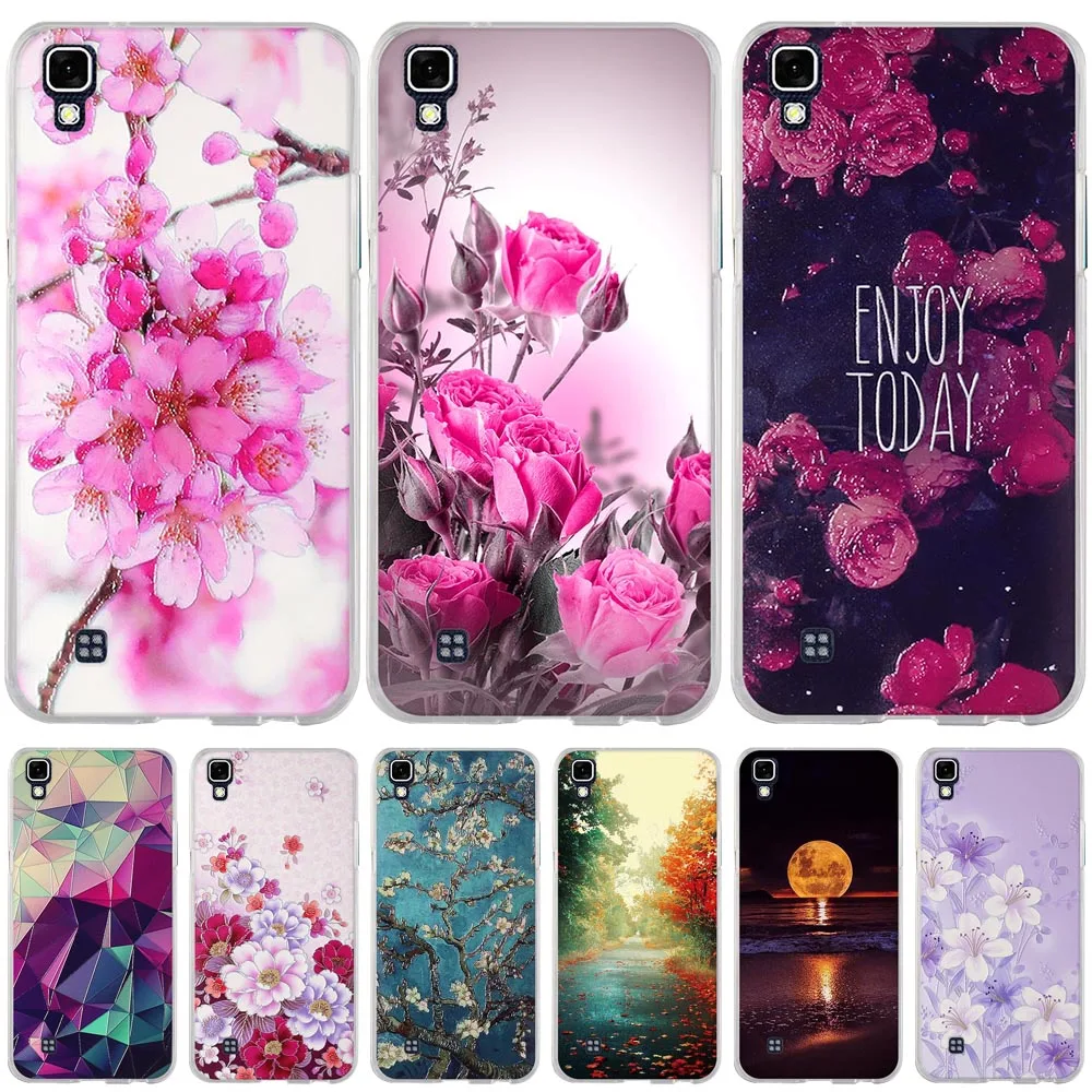 

Soft TPU Cases For LG X power K210 K220 LS755 Cases Flower Girl Back Cover Skin For LG X Power K220DS Bags 3D Relief Fundas Capa