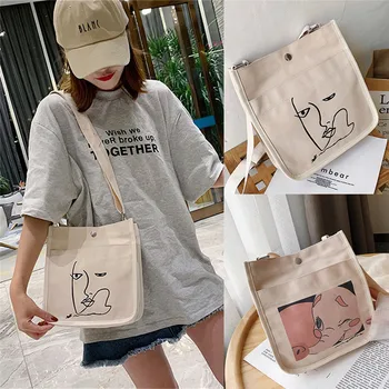 

Women Durable Canvas Tote Large Capacity Handbag Corduroy Casual Shoulder Bag
