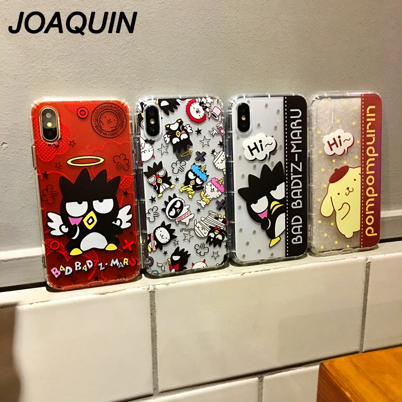 

For iphone 6 6S 7 8 Plus Case Cute Animals Penguin Pudding Dog Soft Silicon Case Cover for IPhone X XS XR MAX Transparent Capa