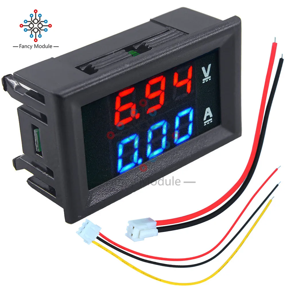 Mini Digital Voltmeter Ammeter Dc 100v 10a Panel Amp Volt