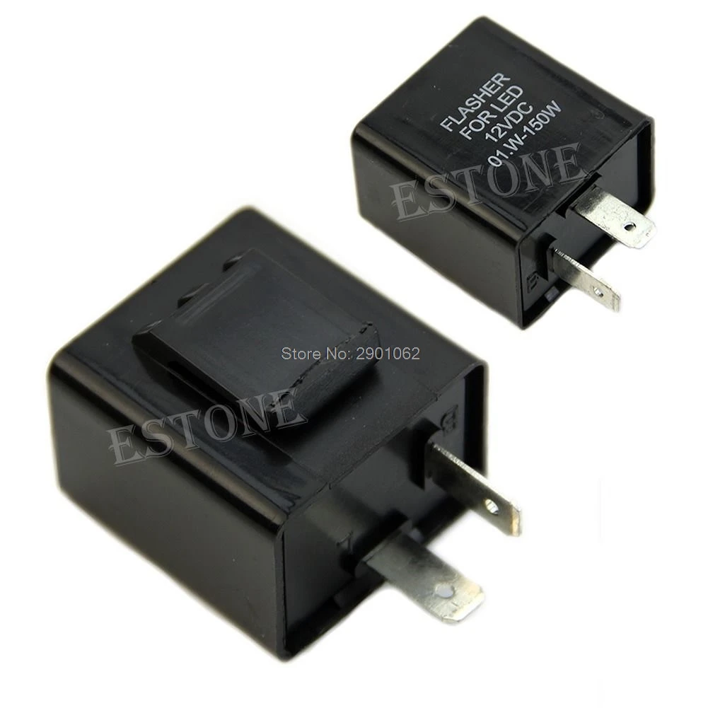 

Turn Signal Flasher Blinker Relay 12V 2 Pin Motorcycle LED Indicator Light New Drop ship