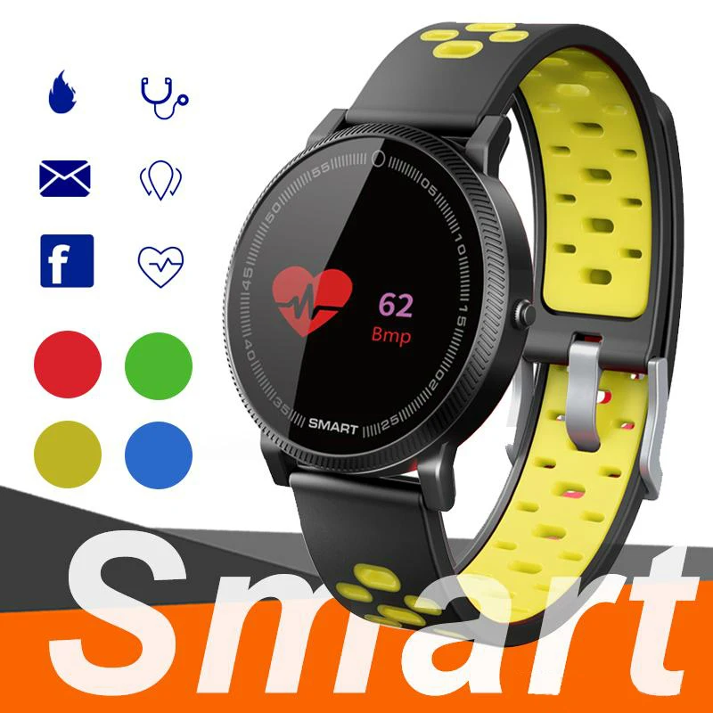 

F4 Smart Bracelet Watch Band Fitness Tracker Blood Pressure Heart Rate Monitor Thermometer Pedometer Wristband For Android IOS