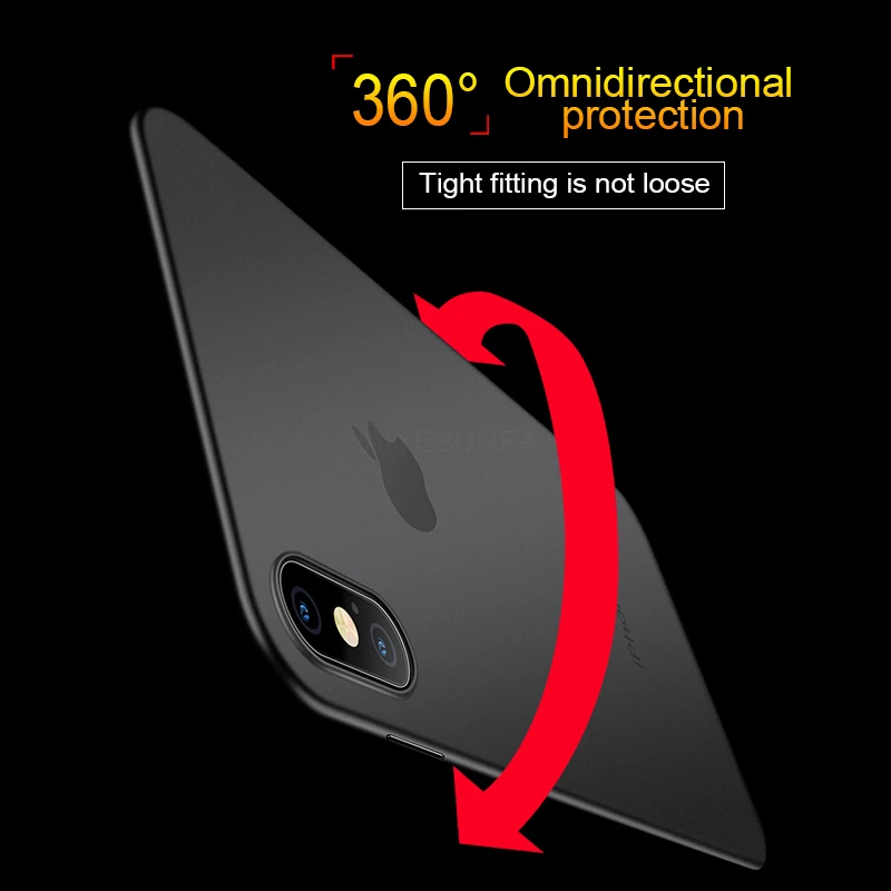 Роскошный ударопрочный Ультратонкий чехол 0 22 мм для IPhone 7 6 6s 8 Plus мягкий X XS Max XR