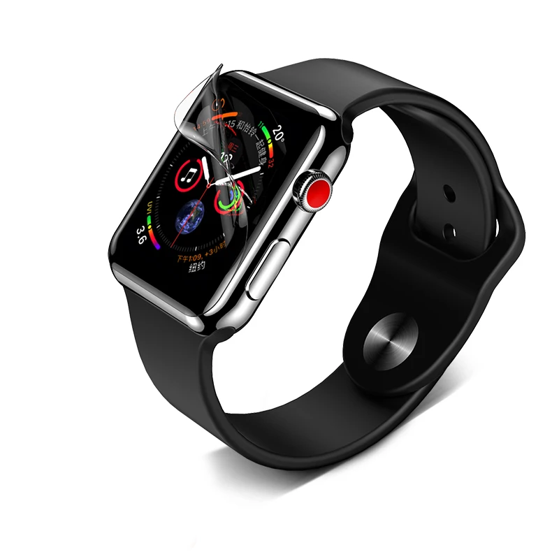 Для Apple watch защита экрана 44 40 38 42 мм для iwatch 2 3 4 5 изогнутая Гидрогелевая пленка Взрывозащищенная пленка не закаленное стекло