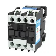CJX2-1801 LC1 контактор переменного тока 18A 3 фазы 3-полюсные NC катушка Напряжение 380V 220V 110V 36V 24V 50/60Hz Din рейка крепление 3 P+ 1NC нормально закрытый