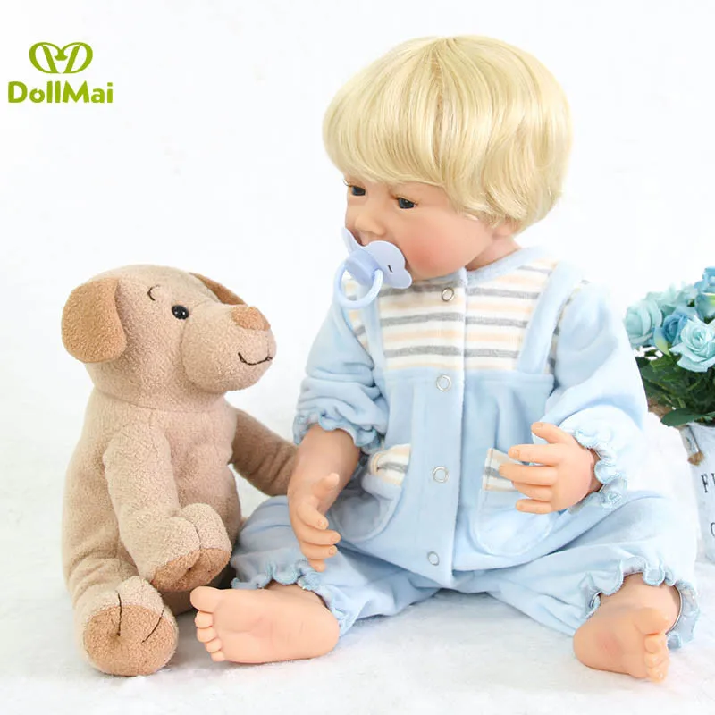 

55cm Full Body Silicone Reborn Dolls Babies boy 22'' Ethnic Dolls and plush doll Real Like playmate For kids Cosplay Party Toys