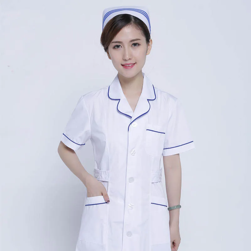 Дизайн хлопок форма медсестры, медицинская одежда стоматологическая клиника аптека спецодежда униформа лабораторное пальто