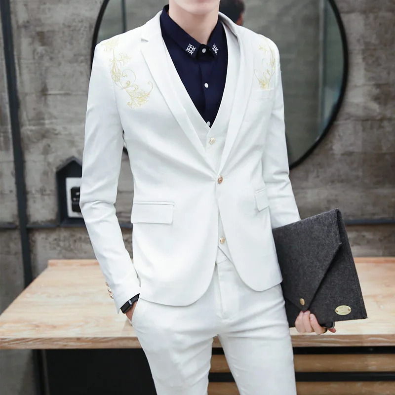 2018-Latest-Coat-Pants-Designs-Royal-Blue-Burgundy-Black-Groom-Tuxedos-Gold-Embroidery-3-Piece-Slim (2)