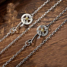 Подвески из стерлингового серебра S925 пробы, винтажные Подвески с перьями такахаши горос, длинная цепочка для мужчин, изысканные украшения с изображением орла 717