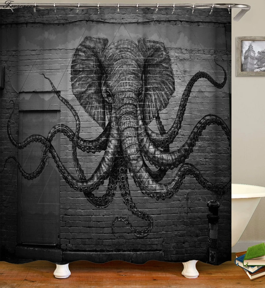 

octopus shower curtain 3d shower curtains bathroom curtain fabric funny waterproof shower curtain cortinas de bano