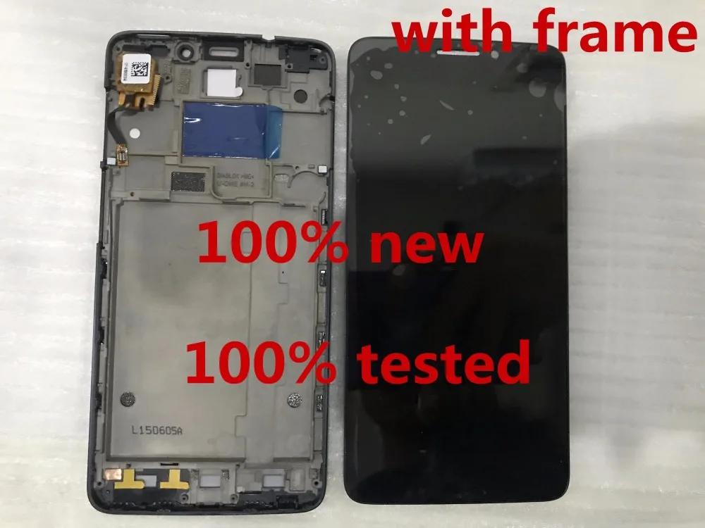 

FOR Alcatel One Touch Idol X OT6040 6040 6040D 6040E OT-6040D LCD Screen Display + Touch Screen Digitizer Assemblely with Frame