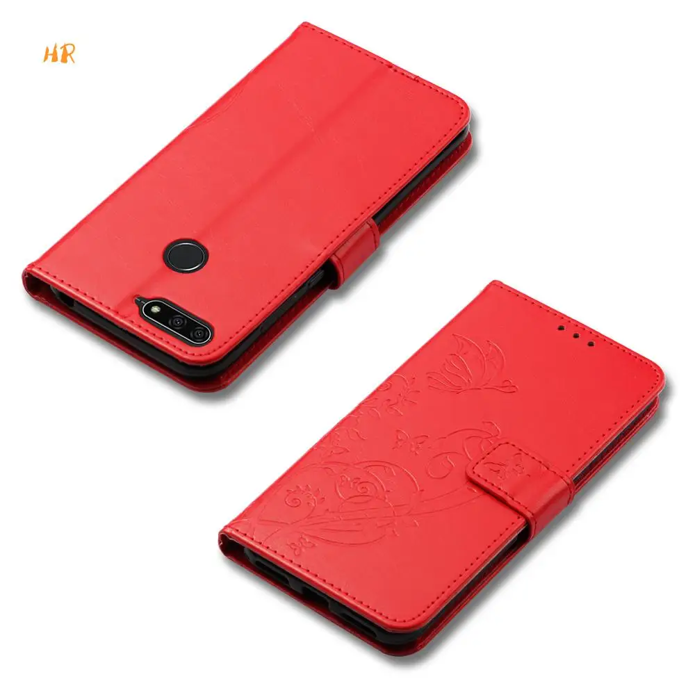 Butterfly Single Embossing Leather Card Solt Kickstand Case For Huawei Honor 7A Pro Imagine 8E Y6 2018 Wallet Flip | Мобильные