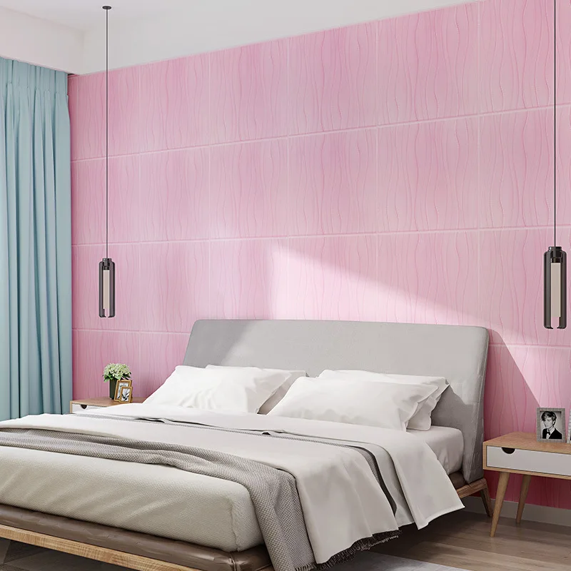 Foam 3D Wallpaper DIY Wall Stickers Wall Decor Embossed Brick Stone Wallpaper Room House 60 X 60CM Poster