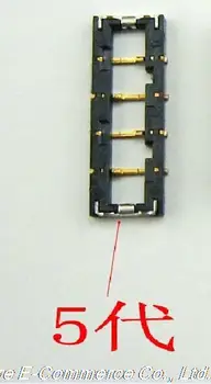 

50 pcs Original New FPC Connector For iPhone 5 5G Battery Clip Plug On Board Free Shipping