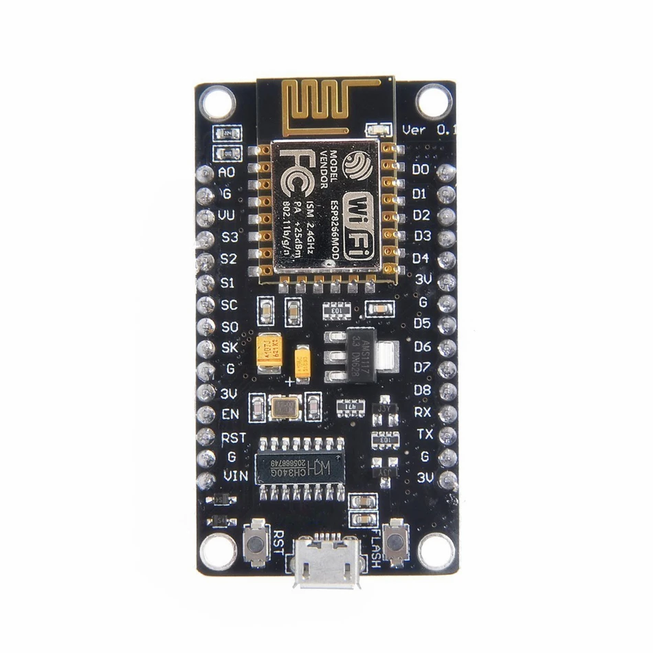 Беспроводной модуль NodeMcu v3 ESP32 D1MINI Lua WiFi макетная плата ESP8266 с антенной на печатной плате и usb порт ESP-12E CH340