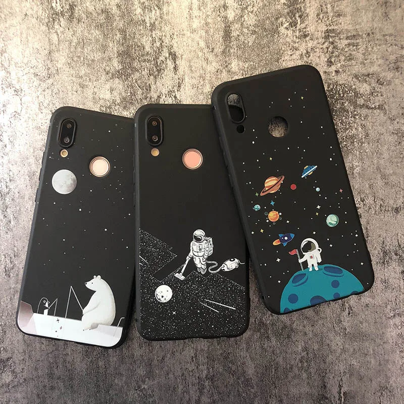 Милый матовый мягкий чехол из ТПУ для Huawei P20 lite pro P8 9 10 P smart Mate 20 Honor 7A 7C 8X Y5 Y6 Y7 Y9 |