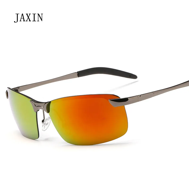 

JAXIN Fashion new Sunglasses Men trend wild handsome Sun Glasses Mr color plating classic travel driving goggles UV400okulary