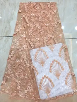 

New arrival french lace bridal embroidered tulle lace fabric.latest nigerian african lace fabric for party dress JIAXJUL115