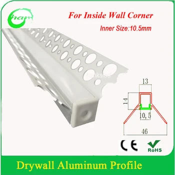 

40M/Lot (2M/PCS) Recessed Inside Corner Profiles Extrusion for Drywall Contractors