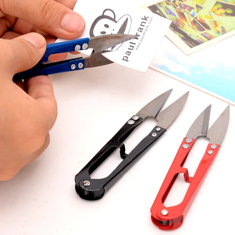 2Pcs High Quality U Shape Clippers Sewing Trimming Scissors Nippers Embroidery Thrum Yarn