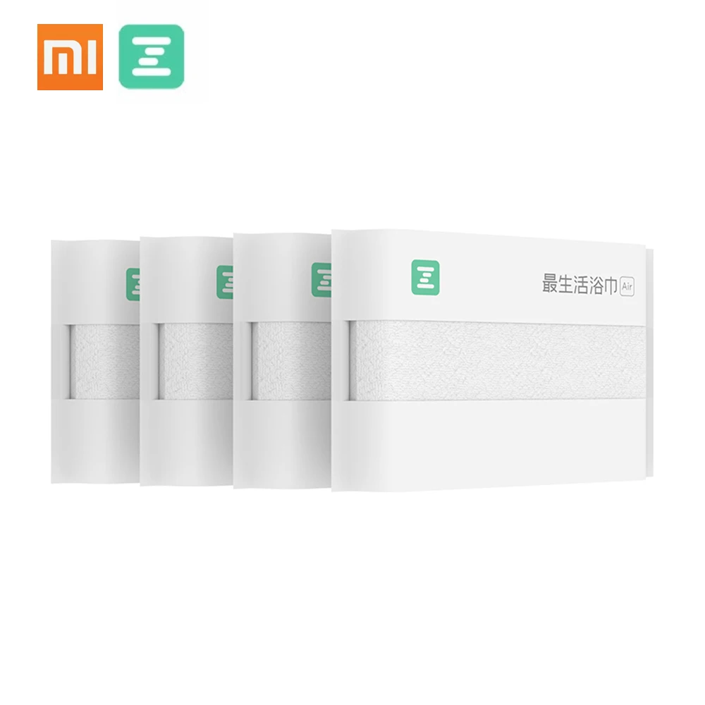 4 шт./лот, Xiaomi ZSH, банное полотенце, Хлопковое полотенце, Xiaomi Young, пляжное полотенце, мочалка, антибактериальное, водопоглощающее, для дома