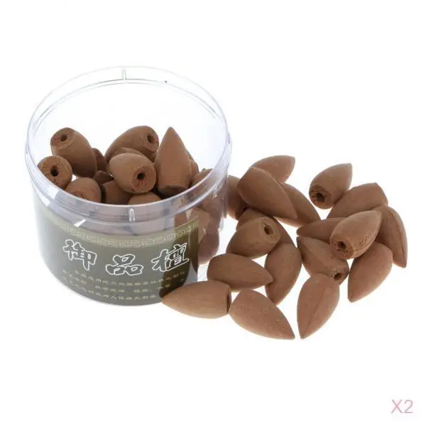 80Pcs Backflow Incense Cones Natural Incense Cone Incense for Home Patio Office Yoga Meditation Room Hotels Business Clubs