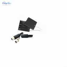 30 шт. 4xAA батарея Чехол Держатель Разъем провода соединительные коробкиС проводами, переключателем и крышкой, 5,5/2,1 DC штекер