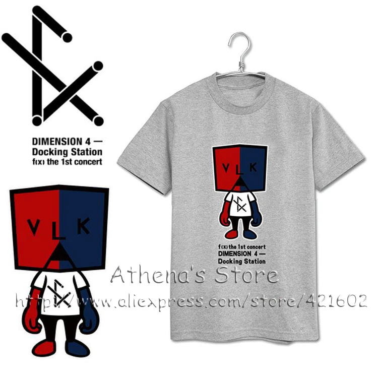 S XXXL Summer KPOP FX Cartoon T Shirts Women Men K POP F(x