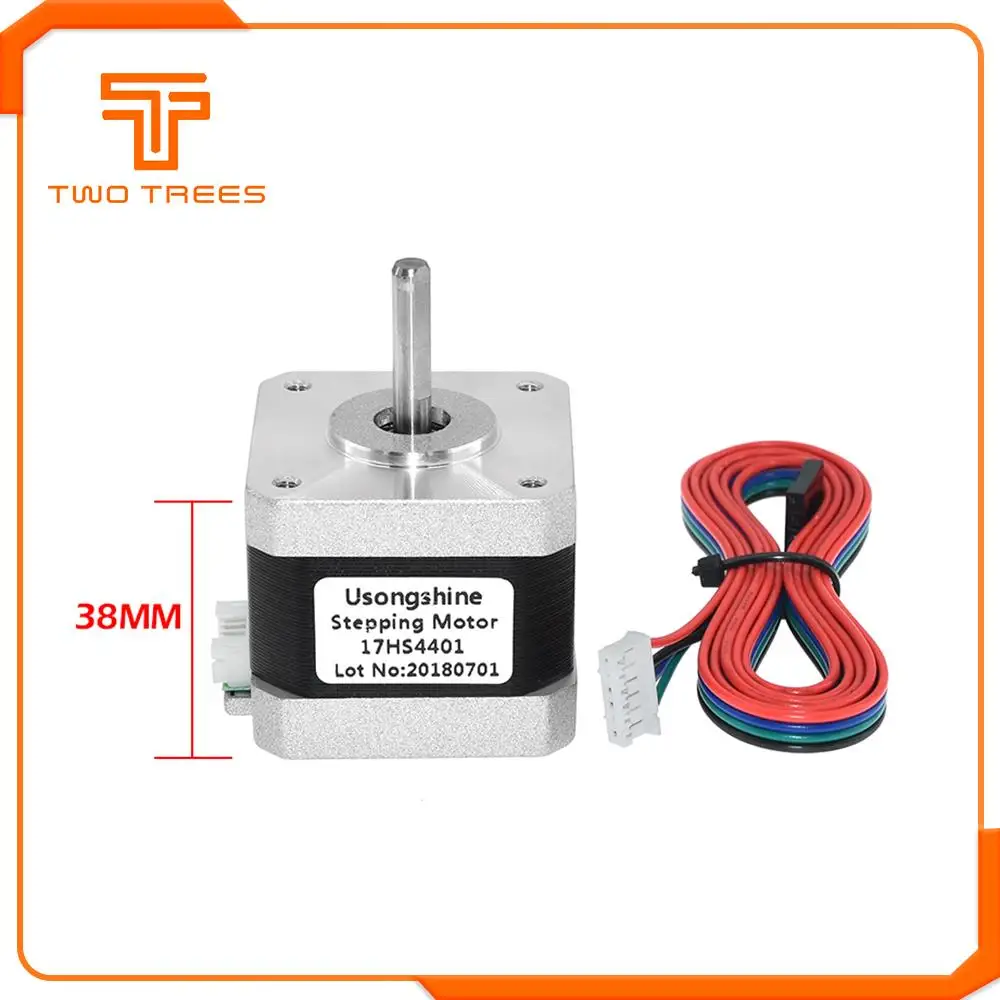 Nema 17(Национальная ассоциация владельцев электротехнических предприятий) шаговый двигатель ЧПУ шагового двигателя 42 двигатель Европейский сертификат соответствия 4-свинец 17HS4401 двигатель 42bygh 1.5A мотор для CR10 Ender 3