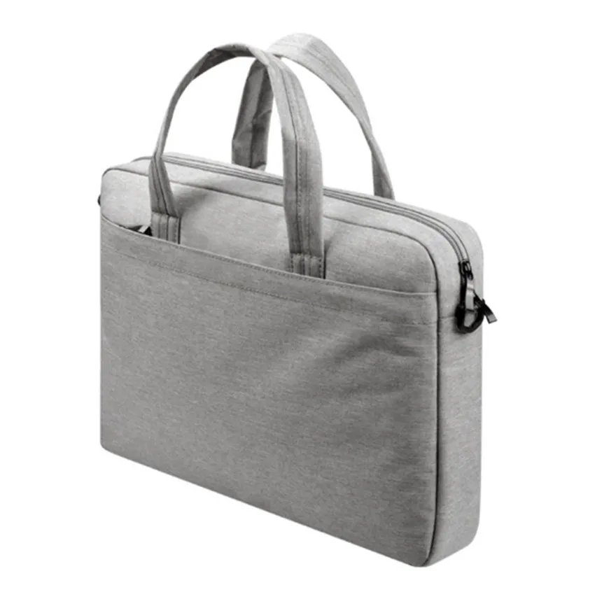 Сумка через плечо для ноутбука оптом 13 14 15,6 дюймов сумка портфель для компьютера - Цвет: Серый