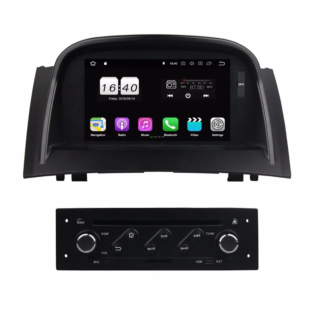 Top 2GB RAM 7" Android 8.1 Car Radio DVD GPS Multimedia Head Unit for Renault Megane II 2004-2009 With Bluetooth WIFI Mirror-link 1