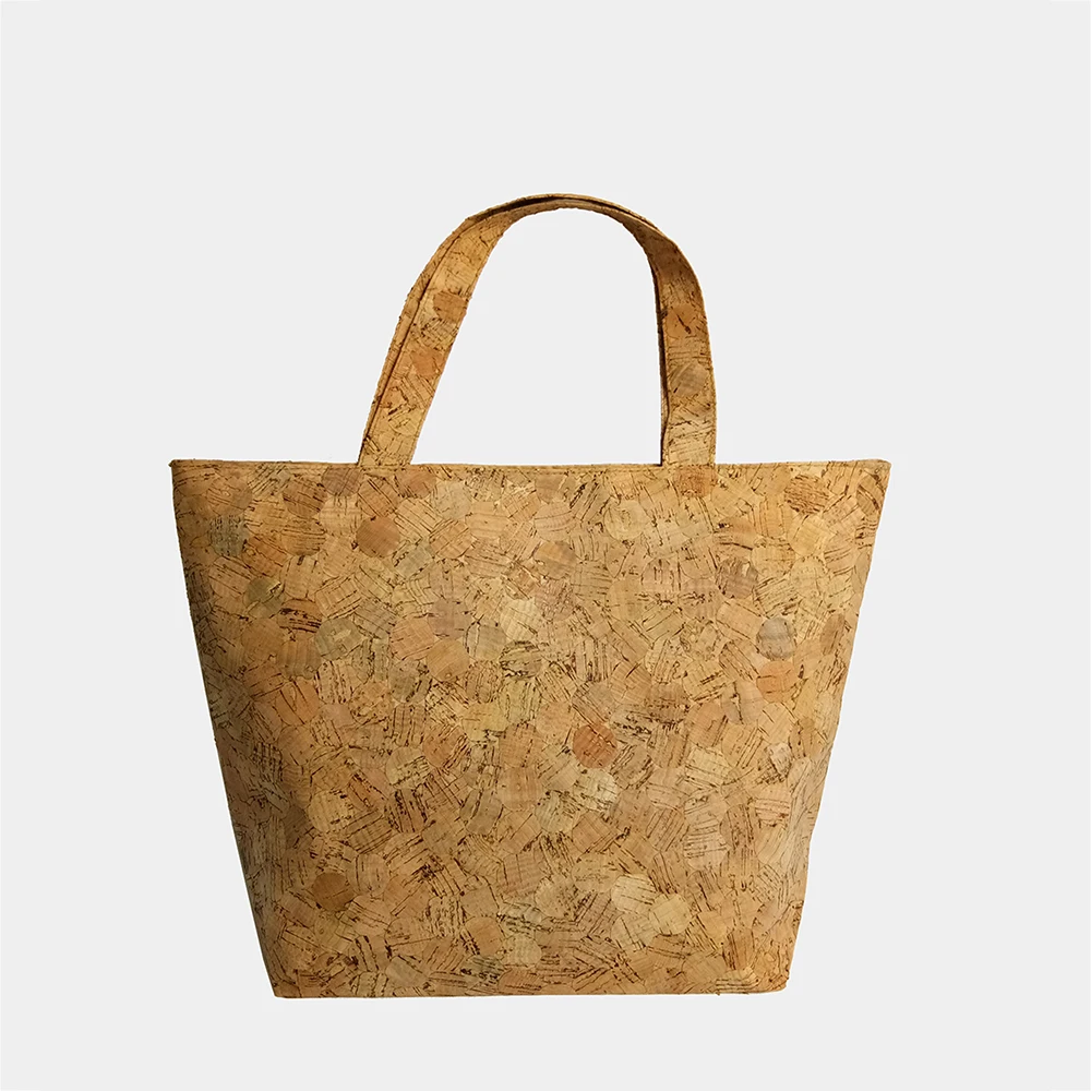 KAOGE Wood Tote Bag Women Vegan Hand bag Luxury Cork Large Capacity Bucket bag Natural Cork ...