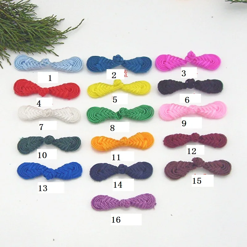 

100 PAIR Vintage Chinese Frog Buttons Handmade Closure Knot Buttons Sewing Craft Tang suit button Chinese knot frog button