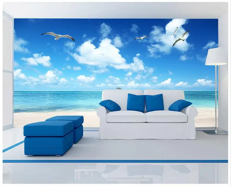 3D-wall-murals-wallpaper-custom-picture-mural-Landscape-wallpaper-Sea ...