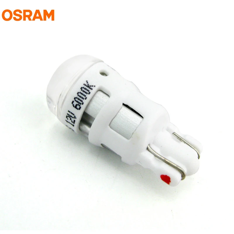 OSRAM СВЕТОДИОДНЫЙ T10 2880CW W5W 6000K 12V 1W холодный белый Светодиодный riving стандартный автомобильный Боковой габаритный фонарь, сигнальный светильник поворота 2000 h срок службы