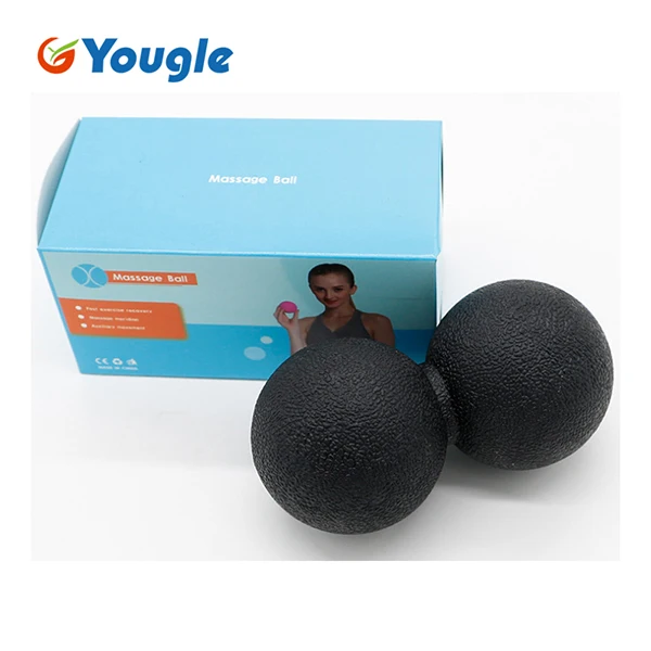 YOUGLE Массажный мяч массажный гимнастический мяч для МФР ТРИГГЕРНАЯ точка терапевтическая, для мышц узлов Йога терапия усталость инструменты - Цвет: Темно-серый