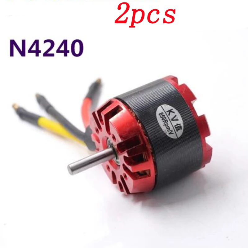 

2pcs RC Model Aircraft N4240 KV750 Outrunner Brushless Motor 3S-7S Lipo Large Torque High Power Outer-rotor Airplane