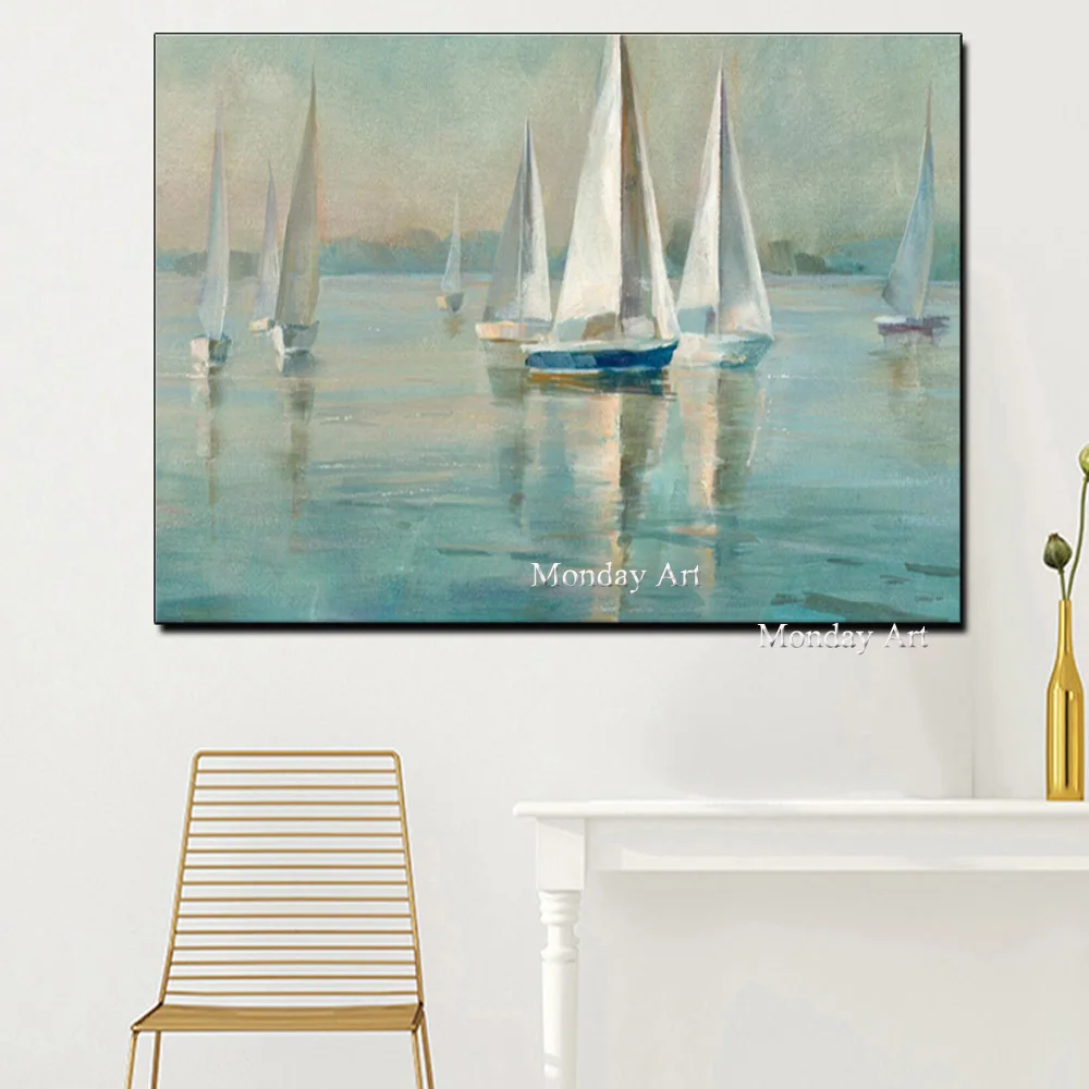 1vas-Seascape-Poster-Nordic-Wall-Picture-for-Living-Room-Boat-Sea (1)