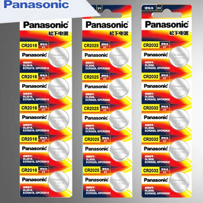 

15Pcs original brand new battery for PANASONIC cr2032 cr 2025 cr2016 3v button cell coin batteries for watch computer