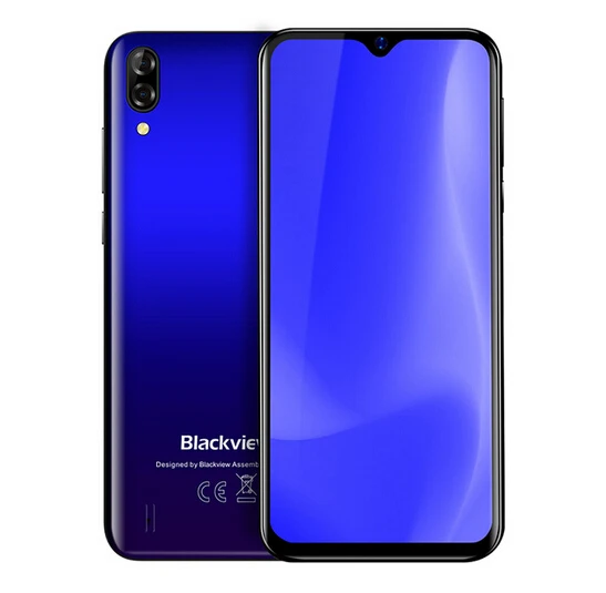 Presale Blackview A60 смартфон 4080 мАч 19:9 6,1 дюймов Двойная камера 1 ГБ ОЗУ 16 Гб ПЗУ мобильный телефон 13 МП+ 5 Мп MT6580 3G мобильный телефон - Цвет: Синий