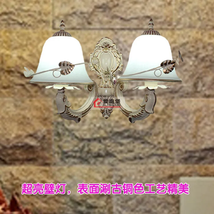 Double living room European-style wall lamp bedside lamp modern American restaurant staircase retro bedroom lamp wall lights