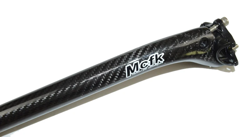 TOSEEK Carbon Aluminium seatpost 27.2 Length 400mm 224g Road bike seatpost Matte