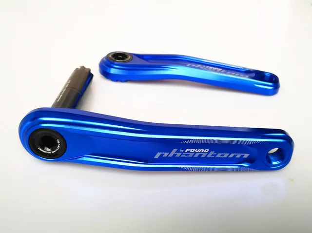 Fovno GXP велосипедный шатун MountainMTB велосипед диаметра окружности болтов(алюминиевый сплав шатунный палец для велосипеда из алюминиевого сплава Кривошип велосипеда запчасти - Цвет: 170mm blue