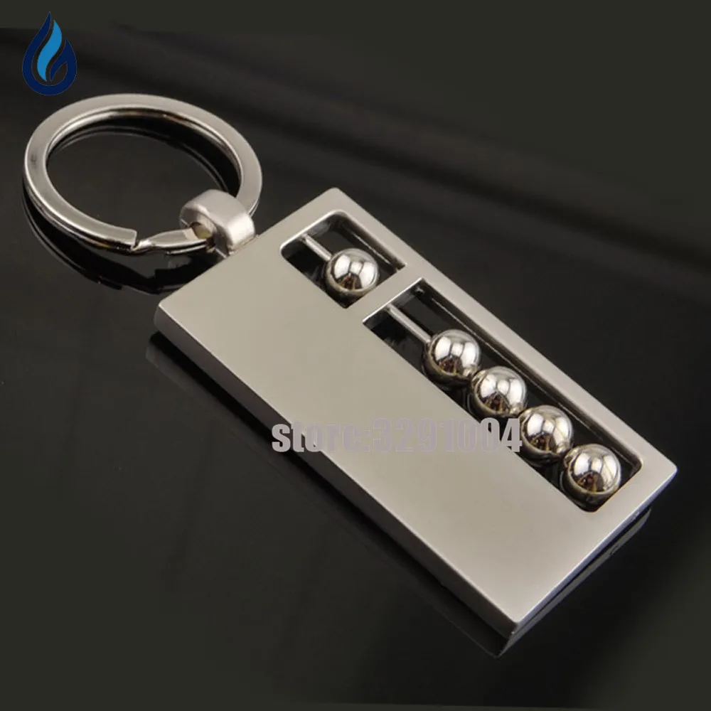 

Creative 3D Metal Abacus Key Chain Car Key Ring For Vw Passat B5 B6 Ford Focus 2 Nissan Toyota Corolla Peugeot Keychain Keyring