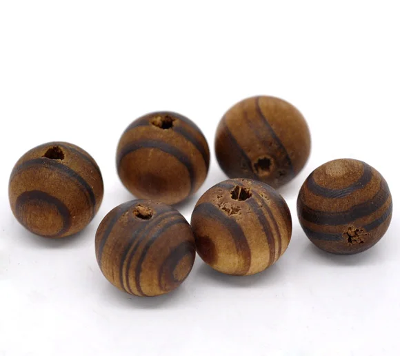 

DoreenBeads Coffee Round Wood Spacer Beads 11mm,15 pcs