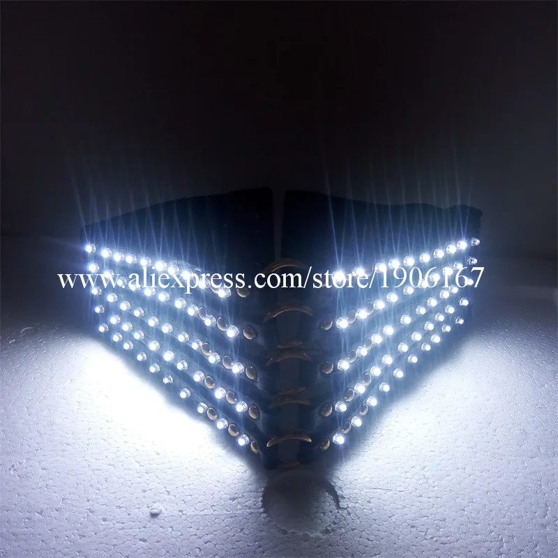 Led Sexy Lady Night Club Bar  Dance Wear Led Luminous Suit Girdle Costume For Women Free Shipping9
