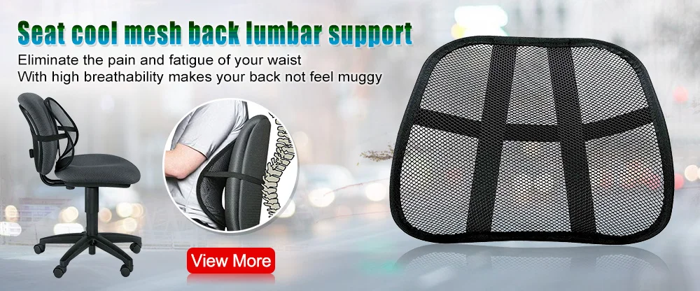 Seat cool mesh back lumbar support