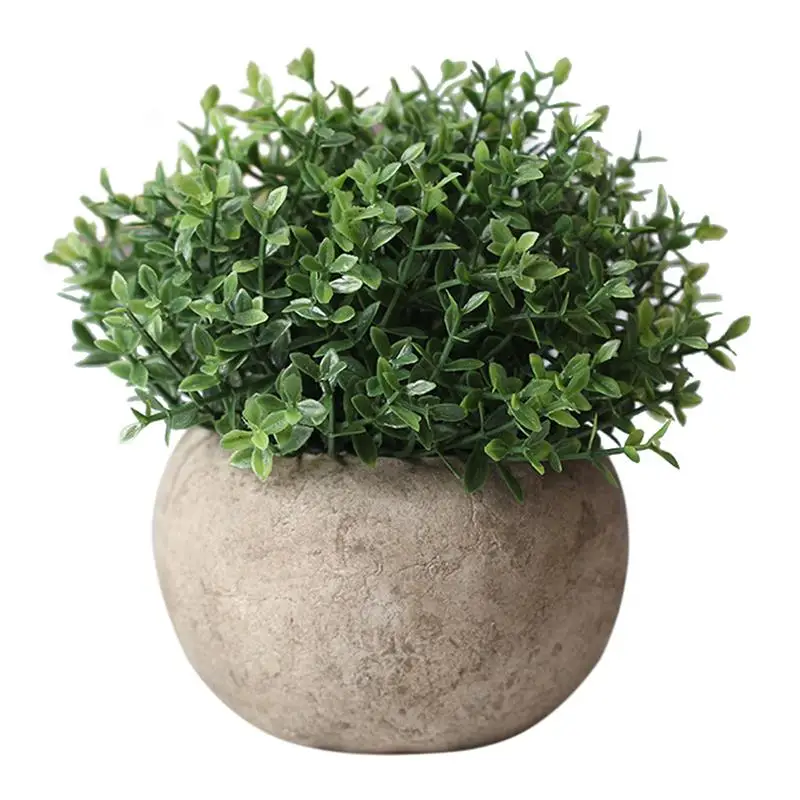 Artificial Plant Vintage Plastic Potted Green Fake Plant Decor Plant Artificial Planters Indoor - Цвет: 13