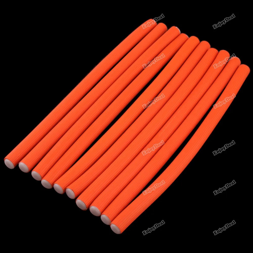 tradeward Quality! 10 Hairstyle Bendy Hair Styling Roller Foam Curler Soft Stick Spiral Salon best |